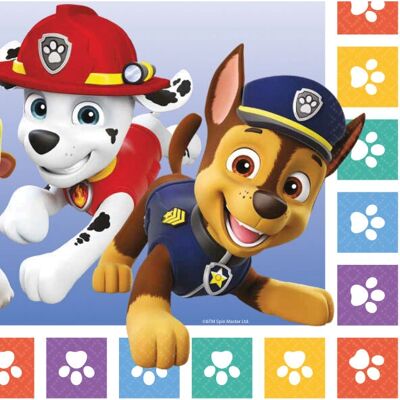 Serviettes en papier Paw Patrol d'Amscan - 6 pcs Serviettes en papier Paw Patrol d'Amscan - 6 pcs