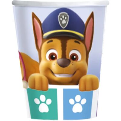 Paw Patrol Charakter-Pappbecher - 8 Stück 250ml Paw Patrol Charakter-Pappbecher - 8 Stück 250ml