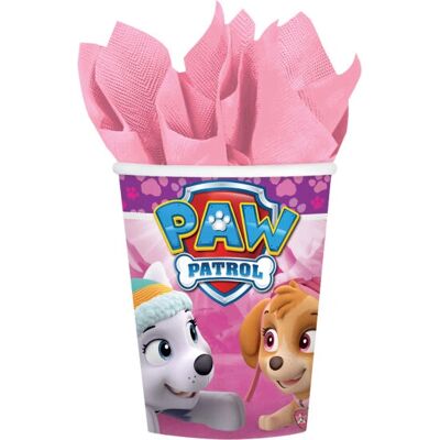 Gobelets en papier Paw Patrol rose Amscan 581665-66 - Jetables Gobelets en papier Paw Patrol rose Amscan 581665-66 - Jetables