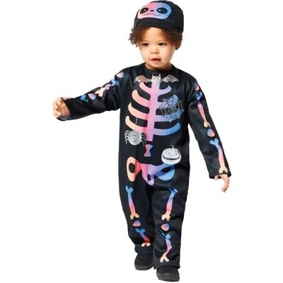 Amscan Colorful Skeleton Costume - Kids 4-6 Years - Halloween & Carnival Amscan Colorful Skeleton Costume - Kids 4-6 Years - Halloween & Carnival