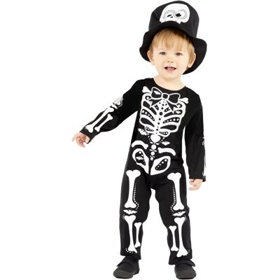 Amscan Mister Skeleton Baby & Kids Costume - Black - Halloween & Carnival Amscan Mister Skeleton Baby & Kids Costume - Black - Halloween & Carnival