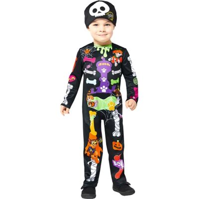 Paw Patrol Skye Skelett Kostuum - Kinderen Halloween Outfit Paw Patrol Skye Skelett Kostuum - Kinderen Halloween Outfit