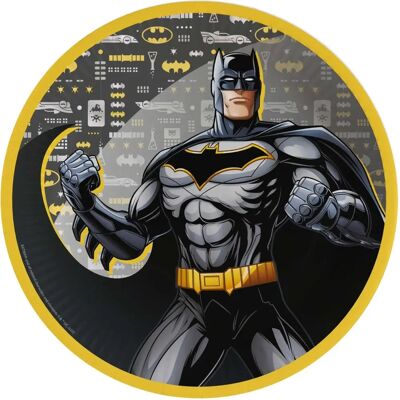 Assiette en papier Batman Gotham City - 8 pcs - 23cm Assiette en papier Batman Gotham City - 8 pcs - 23cm
