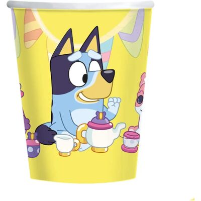 Papírové kelímky Bluey - 8 ks Papírové kelímky Bluey - 8 ks