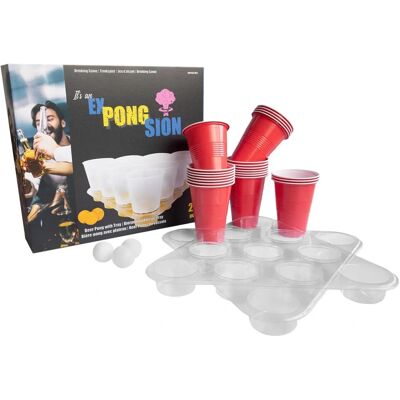 Amscan Juego de Fiesta - Beer Pong con 22 Vasos Amscan Juego de Fiesta - Beer Pong con 22 Vasos