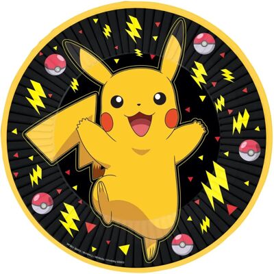 Prato Pokémon Pikachu 23cm 8pk - Prato Prato Pokémon Pikachu 23cm 8pk - Prato