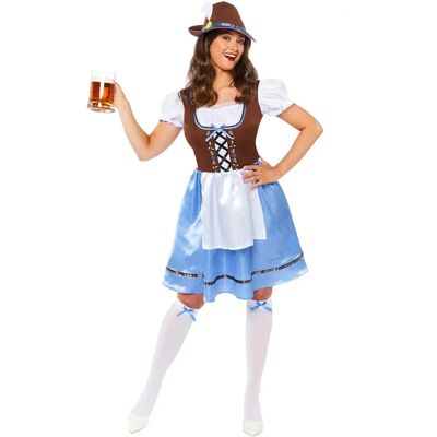 Amscan Trachten Lisa Women's Costume - S Blue Carnival & Fasching Amscan Trachten Lisa Women's Costume - S Blue Carnival & Fasching