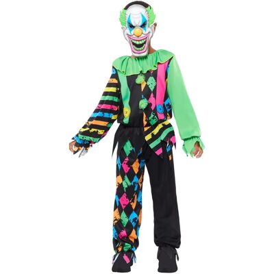 Costume da clown horror neon Amscan - Bambini 4-6 anni - Costume di Halloween Costume da clown horror neon Amscan - Bambini 4-6 anni - Costume di Halloween
