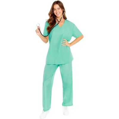 Amscan Grön Läkare Scrubs Unisex Vuxen Kostym - Kostymer Amscan Grön Läkare Scrubs Unisex Vuxen Kostym - Kostymer
