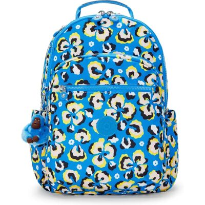 Sac à dos Kipling Seoul Léopard Floral Bleu - Sac à dos - Publicité Sac à dos Kipling Seoul Léopard Floral Bleu - Sac à dos - Publicité