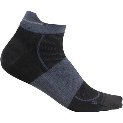 Skarpety do biegania Icebreaker Merino Run+ Ultralight Micro - Czarny/Grafitowy Skarpety do biegania Icebreaker Merino Run+ Ultralight Micro - Czarny/Grafitowy