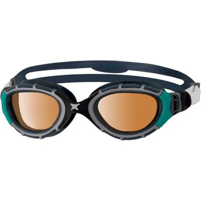Occhialini da nuoto Zoggs Predator Flex Polarized Ultra - Nero/Verde/ Cobre Polarizzato Occhialini da nuoto Zoggs Predator Flex Polarized Ultra - Nero/Verde/ Cobre Polarizzato