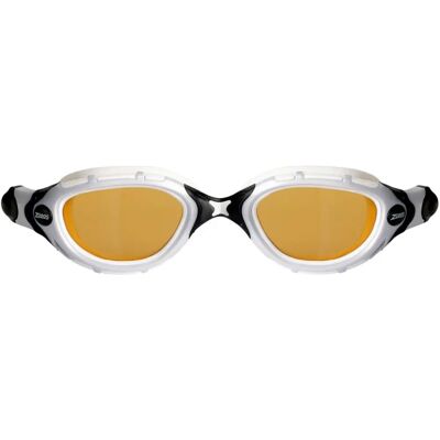 Zoggs Original Predator Flex Polarized Ultra Goggle - White/Black/Polarized Copper - Goggles Zoggs Original Predator Flex Polarized Ultra Goggle - White/Black/Polarized Copper - Goggles