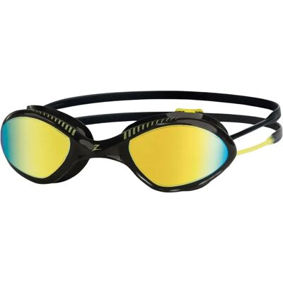 Occhialini da nuoto Zoggs Tiger Titanium nero/giallo con lenti specchiate - Occhialini da nuoto Occhialini da nuoto Zoggs Tiger Titanium nero/giallo con lenti specchiate - Occhialini da nuoto