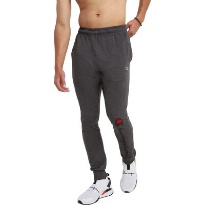 Champion Modèle - Joggeurs Gris en Coton pour Hommes - Pantalons Décontractés - Publicité Champion Modèle - Joggeurs Gris en Coton pour Hommes - Pantalons Décontractés - Publicité