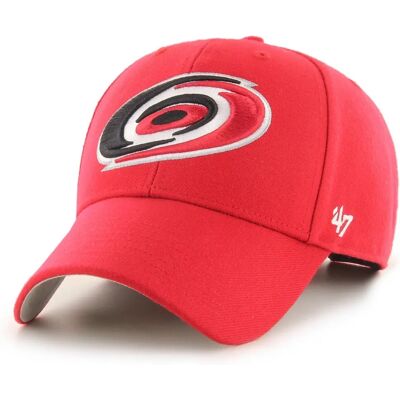 47 Brand Carolina Hurricanes Rote MVP Verstellbare Cap - Cap 47 Brand Carolina Hurricanes Rote MVP Verstellbare Cap - Cap