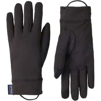 Patagonia Schwarze Midweight Liner Gloves - Herren/Damen - XL Patagonia Schwarze Midweight Liner Gloves - Herren/Damen - XL