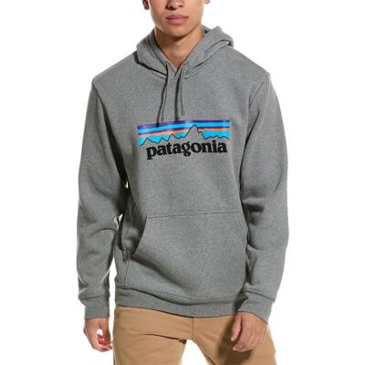 Patagonia P-6 Logo Uprisal Hoodie - Grijs - Gerecycled - Casual Patagonia P-6 Logo Uprisal Hoodie - Grijs - Gerecycled - Casual
