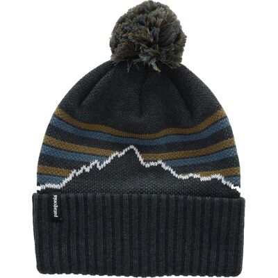 Patagonia Powder Town Beanie - fitz roy stripe strik: smolder blue Patagonia Powder Town Beanie - fitz roy stripe strik: smolder blue