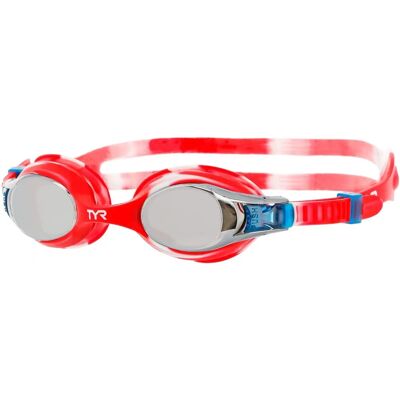 Occhialini da nuoto TYR Kids Swimple Miroir - Argento / Rosso / Bianco - Unisex Occhialini da nuoto TYR Kids Swimple Miroir - Argento / Rosso / Bianco - Unisex