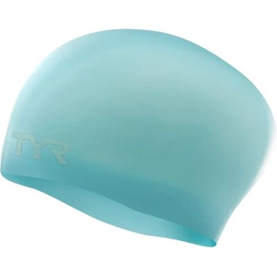 Cappello da Nuoto in Silicone Senza Rughe per Capelli Lunghi - Azzurro Chiaro - Donna Cappello da Nuoto in Silicone Senza Rughe per Capelli Lunghi - Azzurro Chiaro - Donna