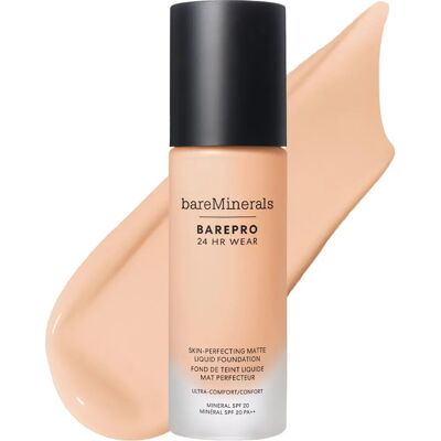 bareMinerals BAREPRO 24HR Matte Comfort Liquid Foundation SPF20 - Skin Tone-Mimicking, Sensitive Safe bareMinerals BAREPRO 24HR Matte Comfort Liquid Foundation SPF20 - Skin Tone-Mimicking, Sensitive Safe