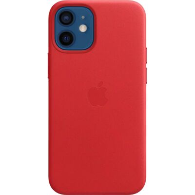 Kožené pouzdro Apple s MagSafe (iPhone 12 mini) - ČERVENÉ Kožené pouzdro Apple s MagSafe (iPhone 12 mini) - ČERVENÉ