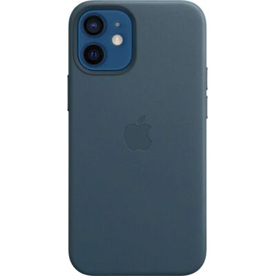 Apple MHK83ZM/A lederen hoesje Baltic Blue voor iPhone 12 mini met MagSafe Apple MHK83ZM/A lederen hoesje Baltic Blue voor iPhone 12 mini met MagSafe