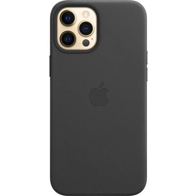 Apple leren hoes met MagSafe (iPhone 12 Pro Max) - Zwart Apple leren hoes met MagSafe (iPhone 12 Pro Max) - Zwart