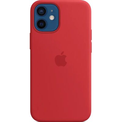 Apple iPhone 12 mini Siliconen Case met MagSafe - (PRODUCT)RED Apple iPhone 12 mini Siliconen Case met MagSafe - (PRODUCT)RED