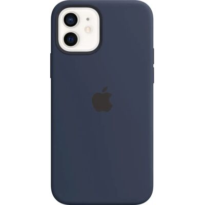 Apple Silicone Case with MagSafe (iPhone 12/12 Pro) - Deep Navy Apple Silicone Case with MagSafe (iPhone 12/12 Pro) - Deep Navy
