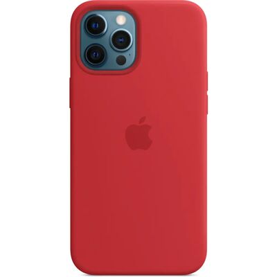 Apple iPhone 12 Pro Max Siliconen Case met MagSafe - (PRODUCT)RED Apple iPhone 12 Pro Max Siliconen Case met MagSafe - (PRODUCT)RED