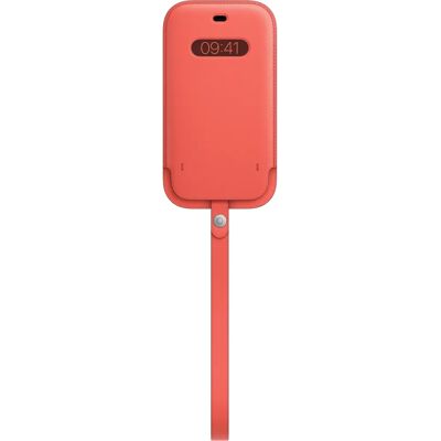 Roze leren Apple MagSafe hoesje voor iPhone 12/12 Pro Roze leren Apple MagSafe hoesje voor iPhone 12/12 Pro