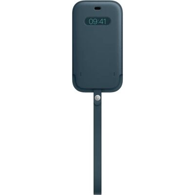 Baltic Blue Lederen Sleeve met MagSafe voor iPhone - Telefoonhoesje Baltic Blue Lederen Sleeve met MagSafe voor iPhone - Telefoonhoesje