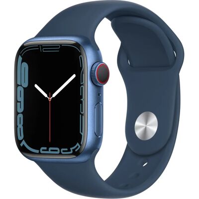 Apple Watch Series 7 - 41mm Aluminium Sportband Blå - iOS Klocka Apple Watch Series 7 - 41mm Aluminium Sportband Blå - iOS Klocka