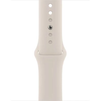 Sportband in Fluoroelastomeer Ivory voor Apple Watch 41mm - S/M & M/L Sportband in Fluoroelastomeer Ivory voor Apple Watch 41mm - S/M & M/L