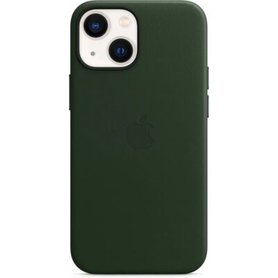 Apple iPhone 13 Mini Lederen Case met MagSafe - Sequoia Groen Apple iPhone 13 Mini Lederen Case met MagSafe - Sequoia Groen
