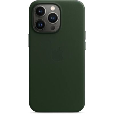 Apple iPhone 13 Pro Leren Hoes Sequoia Groen - Telefoonhoesje Apple iPhone 13 Pro Leren Hoes Sequoia Groen - Telefoonhoesje