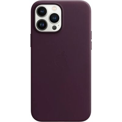 Housse en cuir Apple avec MagSafe (iPhone 13 Pro Max) - Cerise foncée - Publicité Housse en cuir Apple avec MagSafe (iPhone 13 Pro Max) - Cerise foncée - Publicité
