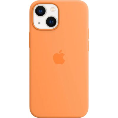 Apple iPhone 13 mini Siliconen Hoes Marigold - Cover Apple iPhone 13 mini Siliconen Hoes Marigold - Cover