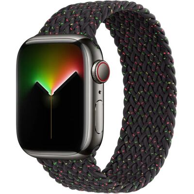 Apple Watch Zwart Unity gevlochten Solo Loop - Smartwatch Apple Watch Zwart Unity gevlochten Solo Loop - Smartwatch