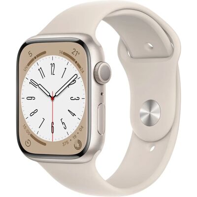 Apple Watch Series 8 - GPS 45 mm Starlight Aluminium Sportband Starlight Apple Watch Series 8 - GPS 45 mm Starlight Aluminium Sportband Starlight