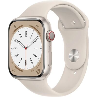 Apple Watch Series 8 - 4G 45 mm Starlight Aluminium Sportband Apple Watch Series 8 - 4G 45 mm Starlight Aluminium Sportband