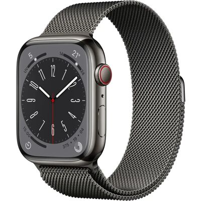 Apple - Apple Watch Series 8 - 45mm Graphite - Smartwatch - Publicité Apple - Apple Watch Series 8 - 45mm Graphite - Smartwatch - Publicité