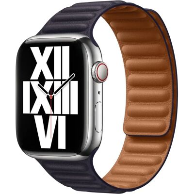 Apple Herfst/2022 Venezia Leer Horlogeband - Inkt Apple Herfst/2022 Venezia Leer Horlogeband - Inkt