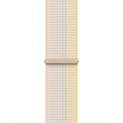 Bracelet intelligent en nylon blanc Apple MPL73ZM/A pour Apple Watch 41mm - Publicité Bracelet intelligent en nylon blanc Apple MPL73ZM/A pour Apple Watch 41mm - Publicité