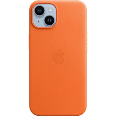 Housse en cuir Apple avec MagSafe (iPhone 14) - Orange Housse en cuir Apple avec MagSafe (iPhone 14) - Orange