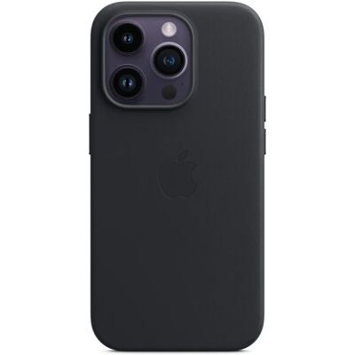 Apple Leather Case with MagSafe (iPhone 14 Pro) - Midnight Apple Leather Case with MagSafe (iPhone 14 Pro) - Midnight