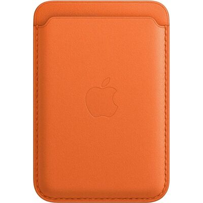 Apple leren portemonnee met MagSafe - Oranje - Kaarthouder voor iPhone Apple leren portemonnee met MagSafe - Oranje - Kaarthouder voor iPhone