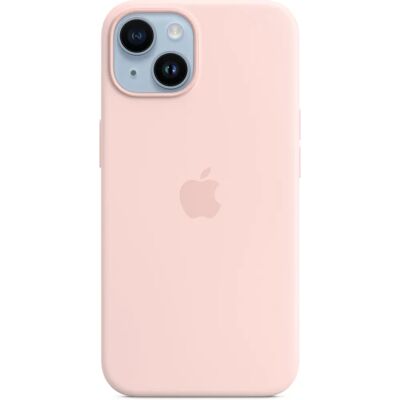 Apple Siliconen Hoes met MagSafe (iPhone 14) - Chalk Pink Apple Siliconen Hoes met MagSafe (iPhone 14) - Chalk Pink